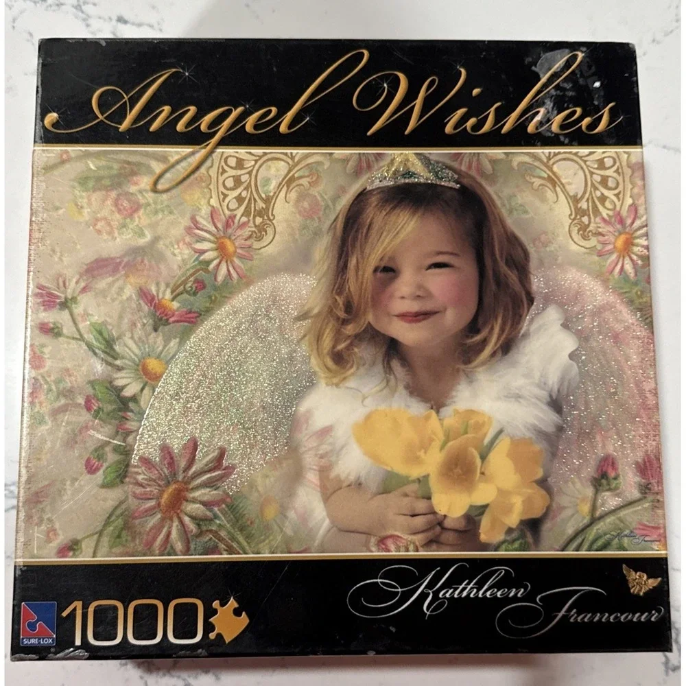 Kathleen Francour Angel Wishes Garden of Eden‎ 1000 Piece Jigsaw Puzzle Cottage